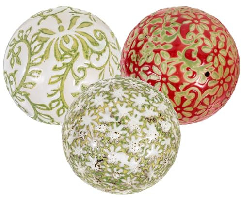 Alipis 3 Stücke Keramik Ornamente Schüssel Füllstoff Decor Porzellan Schwimmende Bad Glow Zufällig Stil