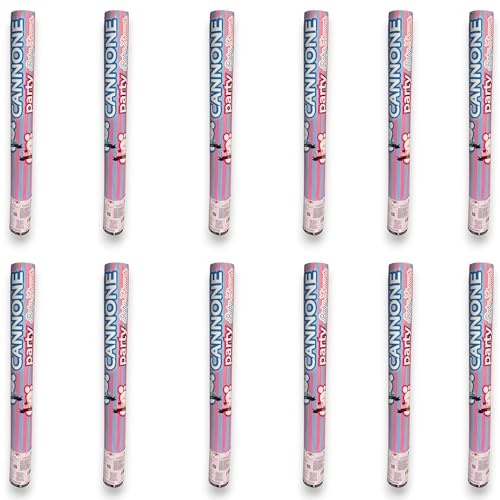 Cannone Spara Coriandoli Rosa 50 cm - Perfetto per Feste di Rivelazione del Genere, Baby Shower, Compleanni e Eventi Speciali - Facile da Usare, Sicuro e Divertente, Girl or Boy, Party (12)