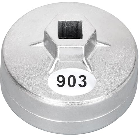 Tongze 74 mm Ölfilterschlüssel: 14 Flöten Ölfilter-Entfernungswerkzeug kompatibel mit Mercedes-Benz/Audi/Sprinter/VW/Porsche/Mazda