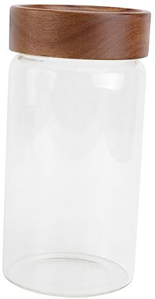 OFFSCH Oat Jars Storage Glass Container Small Storage Box Lid Airtight Sealed Jar
