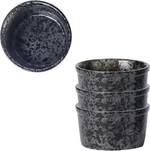 Cuencos, tazones de sopa, tazón de cerámica, tazón de sopa, tazón de arroz, tazón for desayuno, juego de moldes, 120 ml, moldes for crema brulée, plato for soufflé Platos a prueba de horno, moldes for