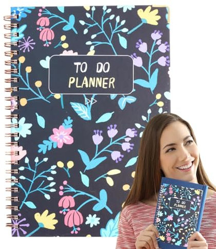 Checklist Notebook, A5 Tagesplaner, Multifunktionsaufgabe, 8,46 x 5,91 Zoll Personal Pad Organizer, Stylish Task Holder, Smooth Writing Planner für Familie