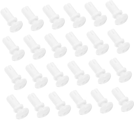 PRETYZOOM 100 Clips de Retención Tipo Empuje de Nailon Blanco para Dispositivos Eléctricos Baja Emisión de Ruido y Fácil Instalación en Casas y Fábricas