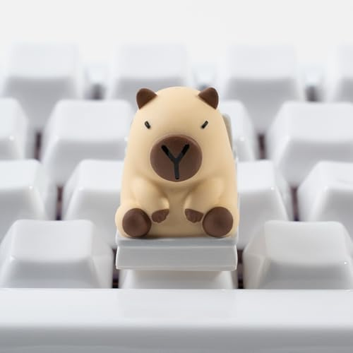 ULTRAEQUIP Artisan Keycaps Cute Capybara Closestool Resin Keycaps 1U ESC Custom Handmade Keycap Replacement for Mechanical Keyboard