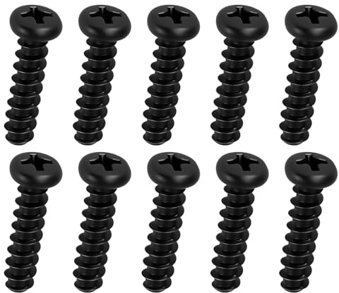 10Pcs M4x12mm Tapping Screws - TV Stand Replacement Screws for Samsung 6003-001782 Base & Guide Stands, Universal TV Mounting Hardware Kit