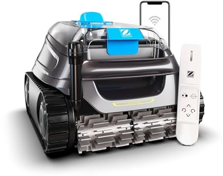 Zodiac Freedom + Control – Automatic Pool Cleaner Robot up to 12 x 6 m, Remote Control and Return System via App. Lithium Battery. Cleans Bottom, Walls and Waterline