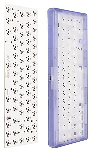Vvikizy Modulares Mechanisches Tastatur-Kit mit RGB-Hintergrundbeleuchtung und 67 Verkabelten Tasten für Benutzerdefinierte Mechanische Tastatur-Lüfter (Lila)