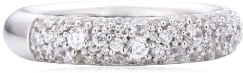 Joop Damen-Ring Spume Zirkonia-Pavée weiÃŸ Epoxy schwarz 925 Sterling Silber Gr. 53 (16.9) JPRG90643D530