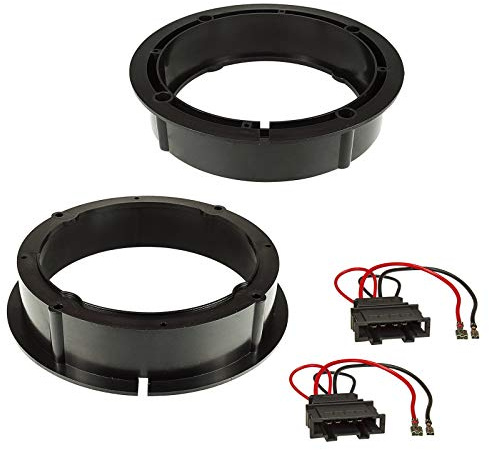 Sound-way - 6,5 tum 165 mm bilstereohögtalare ringadaptrar kompatibla med Skoda Volkswagen Seat - KC12
