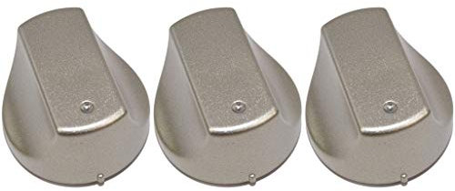 Yourspares Hot-Ari ix INOX Control Knob Switch – Fits Hotpoint/Ariston/Indesit Cookers & Hobs – Silver Finish Replacement Knob