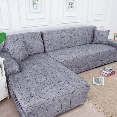 Couchbezug L Form 1/2/3/4 Sitzer,（L-förmiges Ecksofa Sofabezug sollte Zwei kaufen）L-förmiges Ecksofa mit elastischem elastische Stretch Sofa Überwürfe ( Color : G , Size : 2-Sitzer (145-185 cm) )