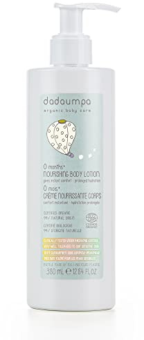 Dadaumpa Lotion Nourrissante pour le Corps Bébé Bio Certifiée, Crème d'Hydratation pour Bébés 0 mois+ 380 ml