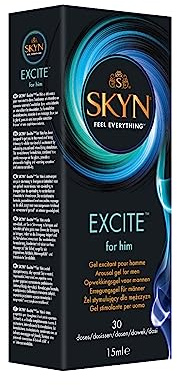 SKYN Gel EXCITE FOR HIM (15mL) Gel excitant pour homme | Pour intensifier la stimulation sexuelle et l'orgasme | Renforce l'excitation pour une stimulation intense