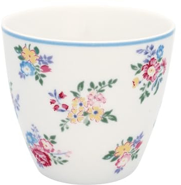 Greengate - Latte Cup - Elena - Keramik - Farbe: Petit White - (ØxH): 10 x 9 cm
