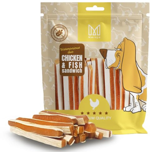 Hundgodis – kyckling och torsk, smörgås mersjo 500 g