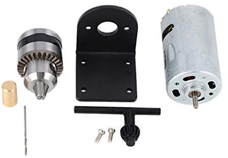 KJKVIVH Dc 12-36V Lathe Press 555 Motor with Miniature Hand Drill Chuck and Mounting Bracket Dc Motor