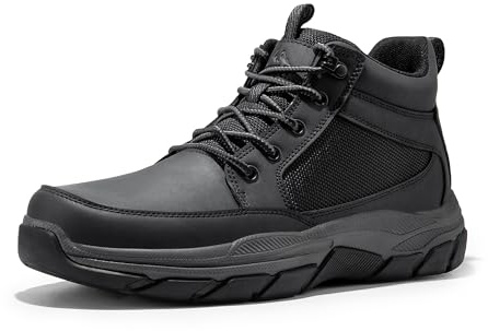 NORTIV 8 Botas de Montaña Zapatos de Senderismo Hombres Trekking Impermeables Ligeros Suela Antideslizante,Size 44.5,Negro,SNHB2411M
