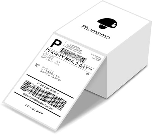 Phomemo 4×6 Etichette Termiche Dirette,Etichette di Codice a Barre di Spedizione DHL,102×152mm Etichetta di Indirizzo Postale,Compatibile Con Stampante 241BT/D520BT/246S,Munbyn,Zebra,Nelko,Itari,ecc