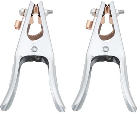 EMSea 2 Pièces 200A Pince de Terre de Machine de Soudage Pince de Terre de Soudage en Cuivre Galvanisé pour Machine de Soudage électrique Machine de Découpe 170x90mm