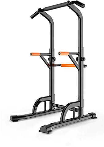 HAVVMK Squat Rack Fitness Reality Multifunktions-, verstellbares elektrisches Squat Rack, J-Haken, Multi-Griff-Oberstange und Eintauchgriff Olympic Squat Cage