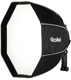 Rollei Boîte à lumière pour Flash 50 cm – Éclairage Parfait, Haute compatibilité, lumière Douce, Montage Facile, Compact et léger, avec diffuseur et Grille