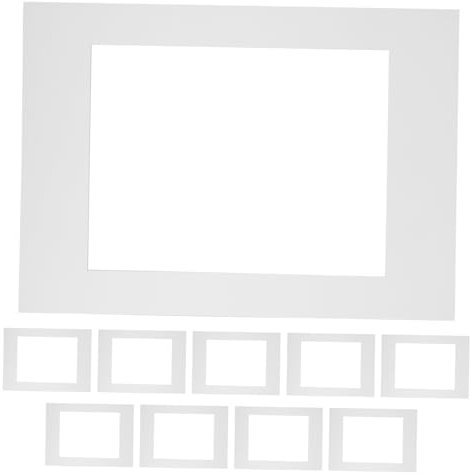 CANIGHT Weiße Kartonmatten Für Bilderrahmen Mit Öffnungen Geeignet Für A4 Foto Kunstdrucke Und Bilder Ideal Für Vintage Rahmen Und Bastelprojekte