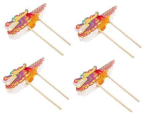 UPKOCH 20sätze Papierdrache Bastelmaterial Für Mädchen Neujahrsdeko Kreative Bastelaccessoires Für Frühling Festival Spaß Leuchtende Farben Pädagogisches Spielzeug