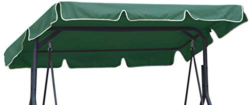 Ferocity Universal Sonnendach für Hollywoodschaukel Dach-Plane ca 200 x 145 cm für Garten-Schaukel Dachplane Ersatzdach Grün [101]