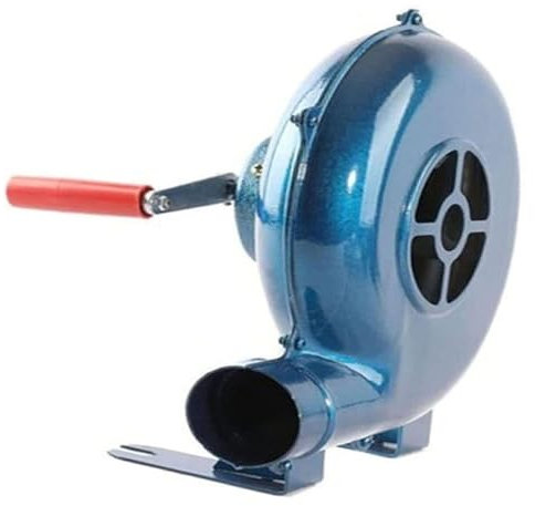 Accessori per Barbecue, Soffietto per Barbecue da Cucina all'aperto, Ventilatore Manuale per Popcorn Iron Gear, Ventilatore per fucina da fabbro a manovella, eccitatore d
