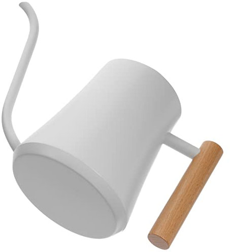 KITANDOVE Regadera Inoxidable Mango De Madera Riego De Jardín y De Interior Diseño Retro y Ergonomía Adultos