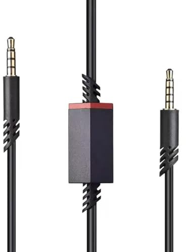 MICMXMO Ersatz-Audio-Aux-Kabel mit Lautstärkeregler für Astro A10,A30,A40, A40TR, A50 Gaming Headset PS5/PS4/Xbox One/PC/Smartphone/Kopfhörer über eine 3,5mm Buchse, 2M (Schwarz)