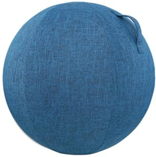 Ufeiwan Gymnastikball-Abdeckung mit Reißverschluss, Yoga-Ball-Schutzhülle, abnehmbarer Stoffbezug, Gymnastikball, 65 cm
