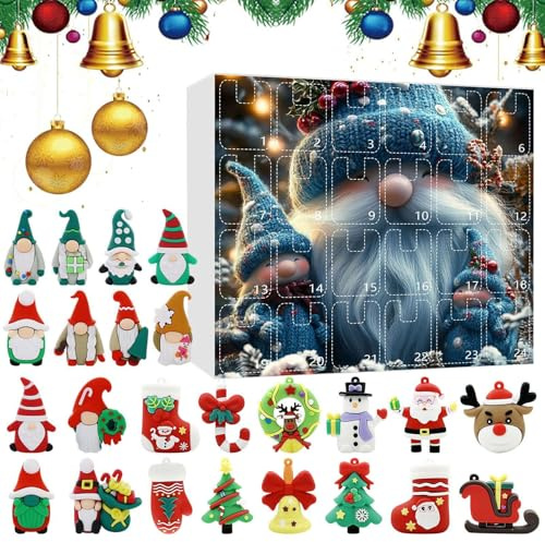 Calendrier De L'Avent 24 Jours De Décorations De Noël En 3D