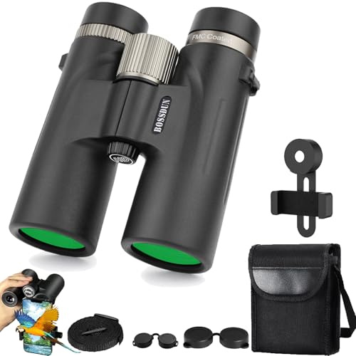 Warmax Fernglas 12x42, Wasserdicht Warmax Talon HD Fernglas Mit Entfernungsmesser & Nachtsicht, Fernglas mit Nachtsichtfunktion, Für Vogelbeobachtung, Wandern, Jagd, Sightseeing (Schwarz-A)