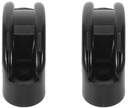 HEMOTON 2pcs Stainless Steel Cable Guide with Black Clips Yacht Accessories Metal Cable Clamp for Boat Deck Hardware Easy Installation and Maintenance Smooth Wire Rope Handling for Yachts