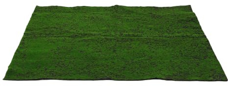 TOBBOMEY Tappetino in Muschio Artificiale 1X1 M Fondo Nero Verde Finta per Decorazioni Interne Paesaggi in Miniatura e Centrotavola Fai da Te Resistente AI Raggi UV e Senza