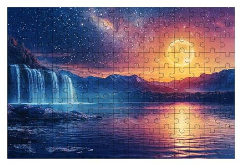 Puzzle 1000 Teile Landschaft, Fallen Puzzle 1000 Teile Erwachsene, Puzzel für Die Ganze Familie, Klassische Puzzles Geschicklichkeitsspiel, Holzpuzzle Geschenke für Frauen Geschenke für Männer -2173