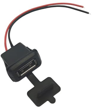 Xinsheinelry Connecteurs Femelles USB2.0 industriels Adaptateur Femelle étanche et Anti-poussière Texture en Plastique pour environnements Difficiles Utilisation Port USB à souder