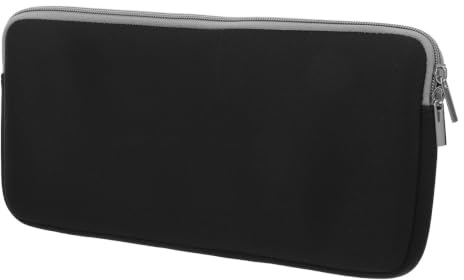 CALLARON Bolsa para Teclado de Computadora de Neopreno Negro Ligera Interior Acolchado, Funda Rectangular Adecuado para Viajes de Negocios y Transporte Seguro