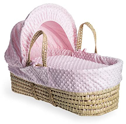 Clair de Lune Dimple Palm Moseskorb - 75 x 28 cm (Rosa)