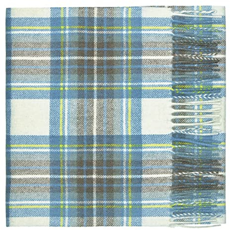Tartan-halsduk i ren lammull
