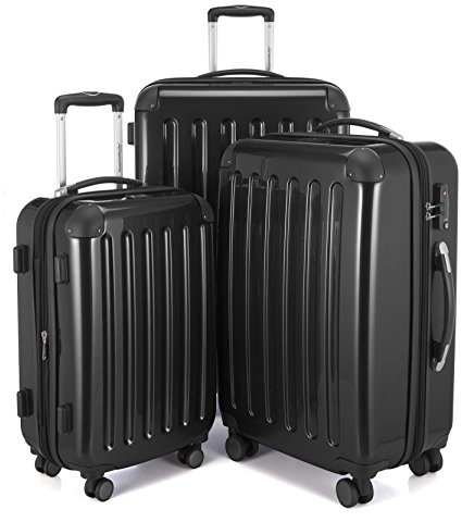 Hauptstadtkoffer Unisex Alex Luggage- Luggage Set, Schwarz, Koffer-Set