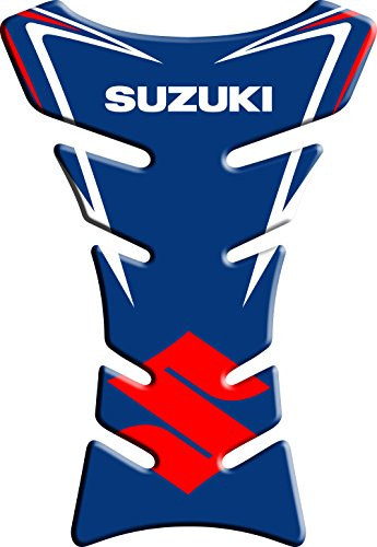 Tankpad Motorbike Tank Pad Protector Vinyl, Transparent Crystal Gel, Compatible with Suzuki, Metal Surface, Glossy Finish