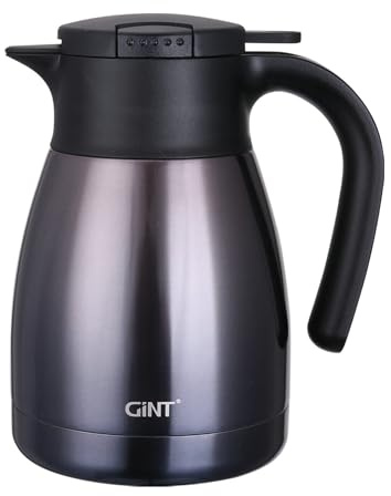 GiNT 1L / 34Oz Thermal Coffee Carafe, Insulated Stainless Steel Coffee Carafes for Keeping Hot/Double Walled Vacuum Thermal Carafe (Purple)