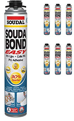 Soudal Soudabond Easy PU Polyurethane (Gun Grade) - 6 Pack
