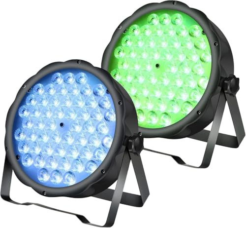 BETOPPER 90W DJ Lichter Disco RGB 3-in-1 ParLicht Bühne Lichter DMX512 2P | 54 * 1.5W Par Led DJ Lichter Sprachsteuerung / DMX512 Geeignet für Party Hochzeiten Club Bar Leistungen