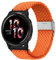 Niboow 22mm Correa Trenzada para Garmin Venu 3/Forerunner 265/Forerunner 255/Forerunner 255 Music, Elástica Nylon Correas Reloj para Garmin Vivoactive 4/Venu 2/Huawei Watch 4 Pro-Naranja