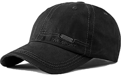 YAMEE Baseball Cap Denim Herren,Basecap Unisex Vintage Baseballmütze Sportkappe Verstellbar,Baseballkappen Herren Sonnenhut für Outdoor-Aktivitäten Angeln,Camping