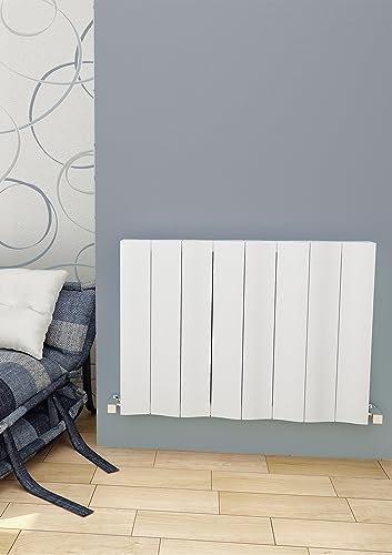 Los Angeles Aluminium Radiators Double Suitable for Central Heating 600x615 Horizontal White Coated