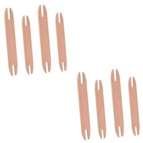 EXCEART 8stücke Webschiffchen Aus Holz Teiliges Strick Und Häkelwerkzeug Für Pullover Schals Und Decken Für Handarbeiten Und Kreative Projekte